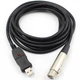 Кабель для микрофона U&P USB 2.0 - XLR 3 м Black (SWE-UTX3-BK) - изображение 1