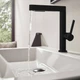 Смеситель для раковины HANSGROHE Finoris 230 черный матовый 76063670 с донным клапаном - изображение 4