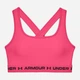 Спортивный топ для бега женский Under Armour UA Crossback Mid Bra 1361034-653 M Розовый (194513955046) - изображение 5