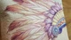 Стеганая декоративная наволочка Головной убор с перьями (00021761) - изображение 7