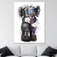 Картина Холстович KAWS №3 75x100 см. Картина для офиса, гостиной, спальни, интерьера - изображение 4