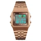 Спортивные часы мужские SKMEI влагозащита 3атм 1338 Rose/Gold - изображение 2