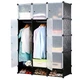 Шкаф гардероб пластиковый Storage Cube Cabinet «МР 312-62А» Черный - изображение 2