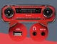 Вініловий програвач, музичний центр, стереосистема 4в1 Auna Challenger LP RED USB BT FM, грамофон для вінілу - зображення 5