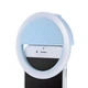 Светодиодное селфи-кольцо Selfie Ring Light с USB-зарядкой 3 режима голубое - изображение 4