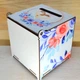 Свадебная Коробка для Денег Цветная 16 см «Blossom» Деревянный Банк Свадебная Казна Сундук Копилка На Свадьбу - изображение 2