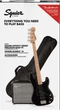 Гитарный набор SQUIER by FENDER AFFINITY SERIES PJ BASS START PACK BLACK - изображение 6