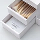 Органайзер/подставка для косметики настольный с выдвижными ящиками Cosmetics Organizer белый (СО-28986) - изображение 4