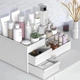Органайзер/подставка для косметики настольный с выдвижными ящиками Cosmetics Organizer белый (СО-28986) - изображение 7