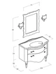 Комплект меблів для ванної LEGNOBAGNO DECO D0+пенал! - зображення 8
