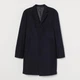 Пальто мужское H&M XAZ341809AUTK 44 Темно-синее (DD8000006488781) - изображение 1