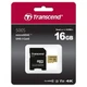 Карта пам`ятi MicroSDHC 16GB UHS-I/U3 Class 10 Transcend 500S + SD-adapter (TS16GUSD500S) - зображення 2