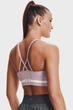 Жіночий спортивний пудровий топ UA Seamless Low Long Bra Under Armour M 1357719-667 - зображення 2