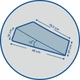 Подушка ортопедическая Olvi Клин при рефлюксе Двойная 68 х 59/30 х 75 см (J2540 D) - изображение 6