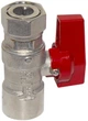 Кран BIANCHI прямой 1/2"х1/2" с накидной гайкой (528004040F) - изображение 2