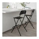 Стілець барний IKEA FRANKLIN 63 см складной чорний (504.064.65) - зображення 3