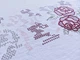Ткань Лен вышивка купон двустронний, молочный, пог. м. (л33/5, 1311122B, цв1) - изображение 1