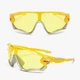 Окуляри велосипедні Robesbon Jawbreaker 9270 спортивні велоокуляри Yellow - зображення 1