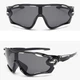 Очки велосипедные Robesbon Jawbreaker 9270 спортивные велоочки Black - изображение 1