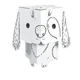 Розмальовки-звірятка CUBE HEAD 3D «Собачка» (Monumi) 8132MCH-000102 - зображення 2