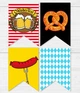 Гірлянда з прапорців Happy Moments "Oktoberfest" 12 прапорців (09036) - зображення 3