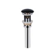 Донный клапан для раковины Qtap PU03O 225х70х70 Matt black с переливомSD00044166 - изображение 1