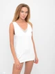 Белая удлиненная майка с кружевом Jadea 9201 Bianco 44(M) Белый - изображение 1