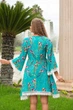 Широкое платье для пляжа AnastaSea 22A-404/2 С One Size Бирюзовый - изображение 2