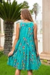 Свободный пляжный сарафан с бисером AnastaSea 22A-432/3 C One Size Бирюзовый - изображение 2