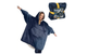 Плед толстовка с капюшоном и рукавами Huggle Hoodie оверсайз Синий One Size - изображение 5