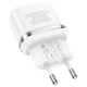 Сетевое зарядное устройство HOCO N24 Type-C, 20W, 3A, QC/PD адаптер с быстрой зарядкой white - изображение 3