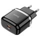 Сетевое зарядное устройство HOCO N24 Type-C, 20W, 3A, QC/PD адаптер с быстрой зарядкой black - изображение 2