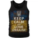 Майка Rockway Keep Calm and Love Ukraine Чорний, Розмір S - изображение 1