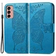 Чехол UniCase Butterfly Pattern для Samsung Galaxy M13 (M135) - Blue - изображение 1