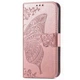 Чехол-книжка с рисунком UniCase Butterfly Pattern для Samsung Galaxy M13 (M135) - Rose Gold - изображение 2