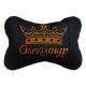 Автомобільна подушка АвтоХоп на підголівник корона Олександр золотом (можна інші імена) - зображення 1