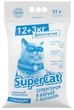 Деревний наповнювач SuperCat СТАНДАРТ для котячого туалету. Світла гранула 6мм, 12+3 кг (4820152564399) - зображення 1
