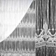 Штора ниточная с горизонтальным узором 300х300 см белая (48908.002) - изображение 1