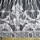 Штора ниточная с горизонтальным узором 300х300 см белая (48908.002) - изображение 2