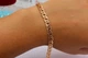 Браслет Xuping Jewelry ромб с огранкой 23 см 5 мм золотистый - изображение 2