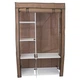 Тканевый шкаф складной STORAGE WARDROBE KM-105 на 2 секции (106х45х170 см), органайзер для одежды, стеллаж тканевый Коричневый - изображение 4