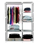 Тканевый шкаф складной STORAGE WARDROBE KM-105 на 2 секции (106х45х170 см), органайзер для одежды, стеллаж тканевый Коричневый - изображение 10