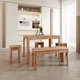 Табурет BERLIN з масиву буку 350*350*450мм KROKWOOD - зображення 3