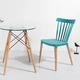 Стол обеденный в гостиную, кухню Имз Eames Group SDM Прозрачный/Бук натуральный (закаленное стекло/дерево) - изображение 4