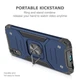 Чехол Protector для Xiaomi Redmi 9A бампер противоударный с подставкой Dark-Blue - изображение 2