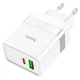 Сетевое зарядное устройство HOCO N21 1USB/1Type-C, 30W/3A, PD/QC адаптер с быстрой зарядкой white - изображение 2