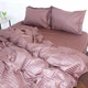 Постільна білизна MirSon SatinStripe 30-0006DarkBrown 220х240 King Size (2200005249475) - изображение 2