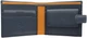 Мужской кожаный кошелек Visconti PM100 - Vincent (blue/mustard) - изображение 2
