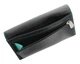 Жіночий шкіряний гаманець Visconti CD21 Topaz BLK/AQUA - изображение 2