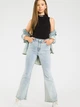 Подростковая майка для девочки Reporter Young 223-0445G-16-100-1 140 см Черно-Серая (5900703817064) - изображение 5